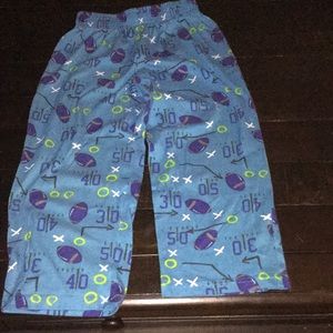 Blue football pj pants